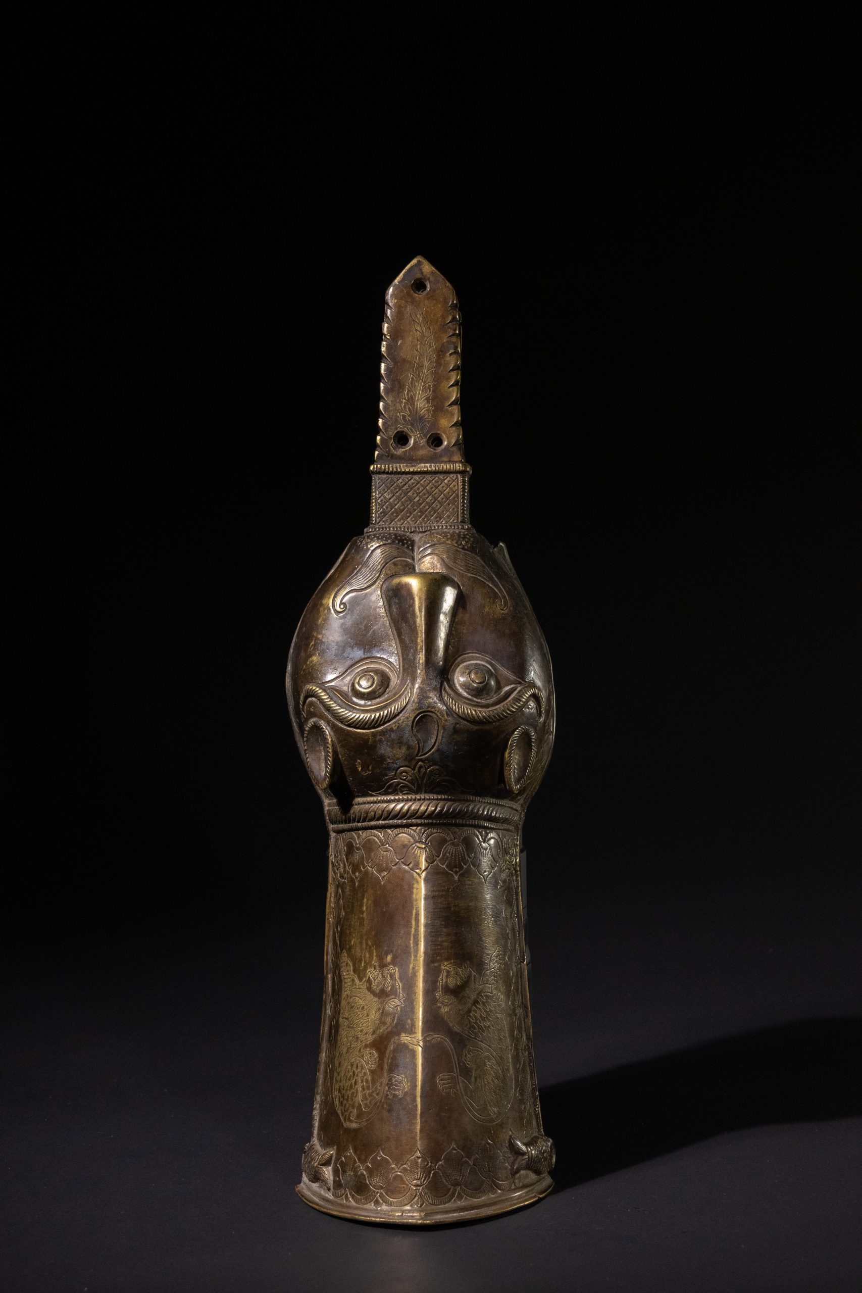 Dandpatta Gauntlet Hilt, Brass, Possibly Maharashtra / Deccan, Western India, ca 1690 -1730.