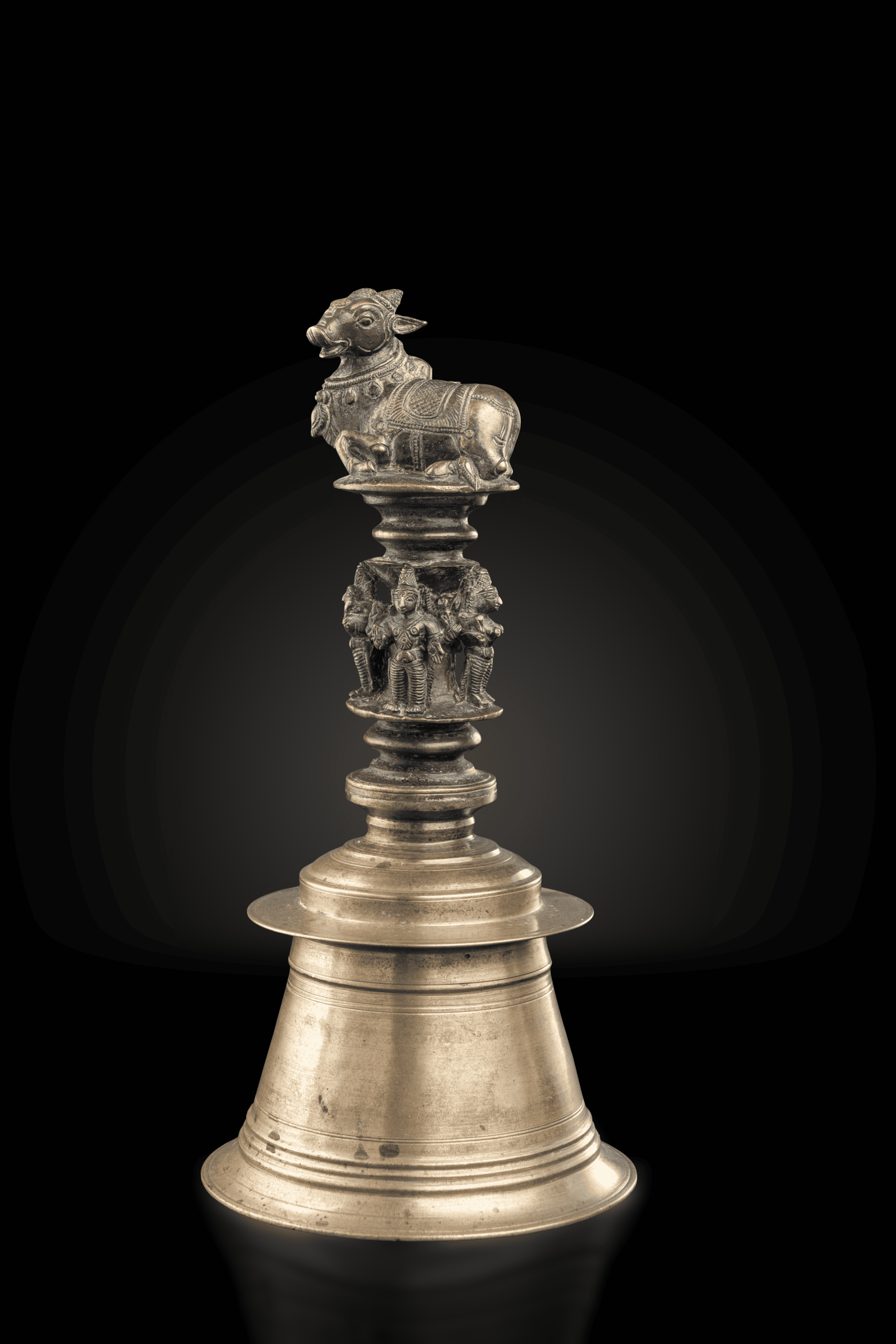 Temple Bell / Bell Clapper, Bronze, Tamil Nadu, Southern India, ca.1820–1840.