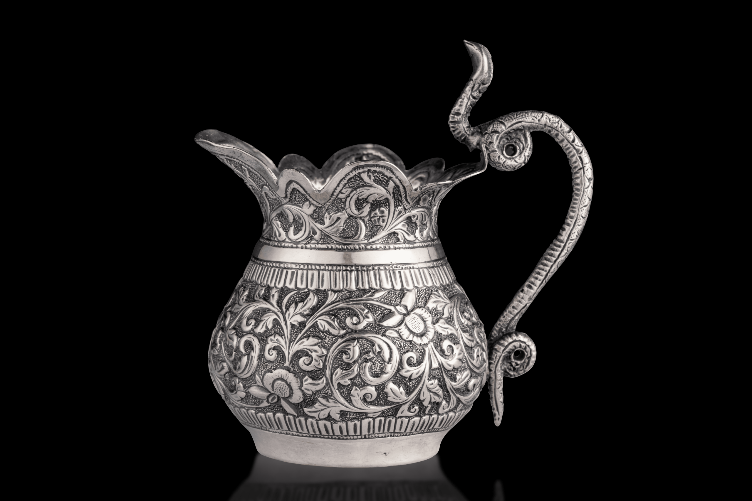 Milk Strainer, Silver, Possibly Bhuj, Kutch, Gujarat, Western India, ca. 1875-90.