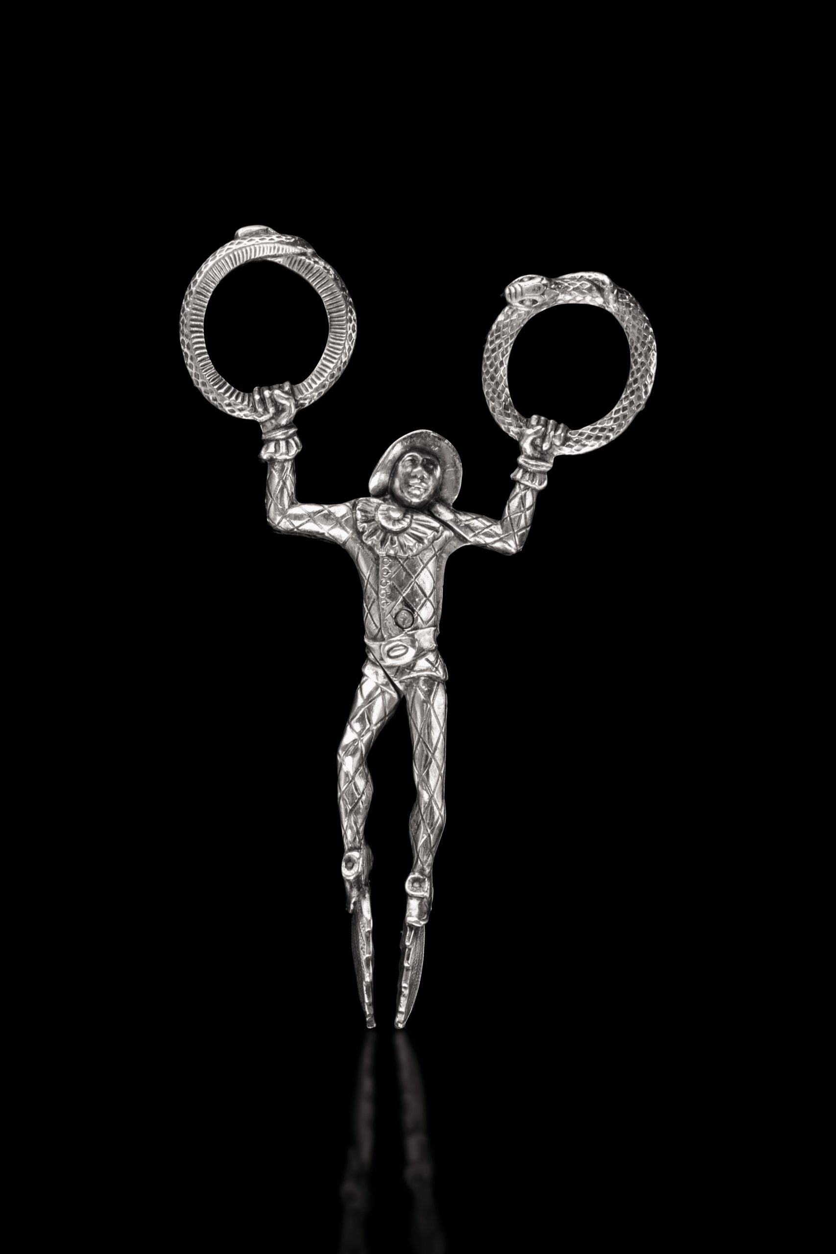 Harlequin Tongs, Silver, Birmingham, London, United Kingdom, ca. 1850-1870.